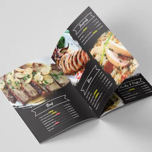 Menus printing NYC