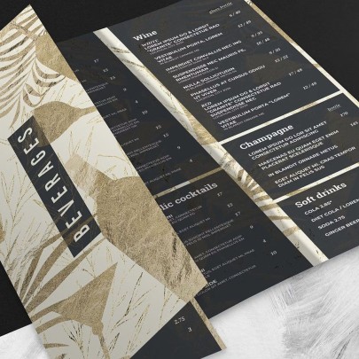 250 Folded Menus 8.5